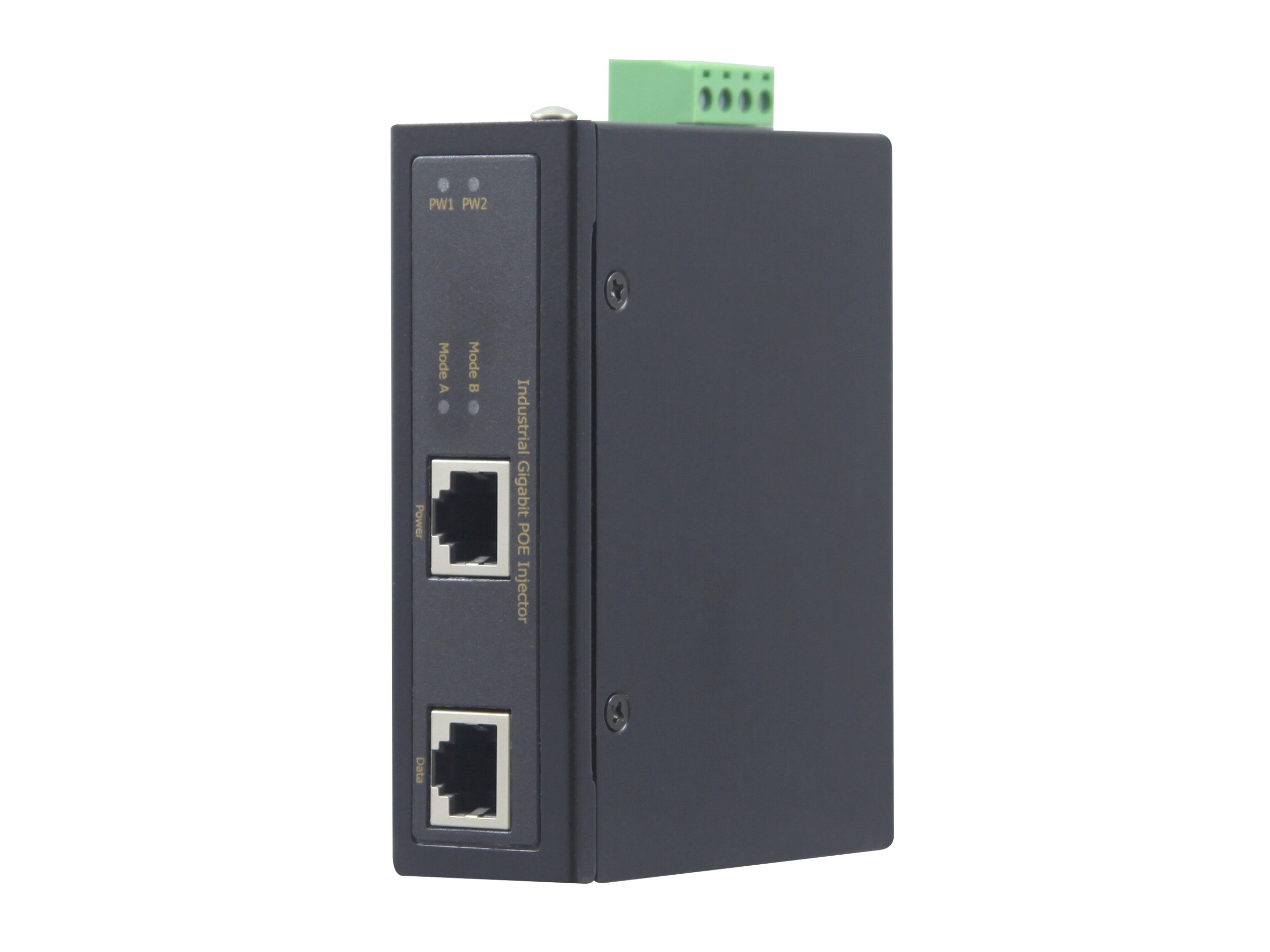 HI8011A-12 AKTIVATECH Gigabit PoE Injector with Power Booster, 1x 10/100/1000M 30W PSE TX + 1x 10/100/1000M TX